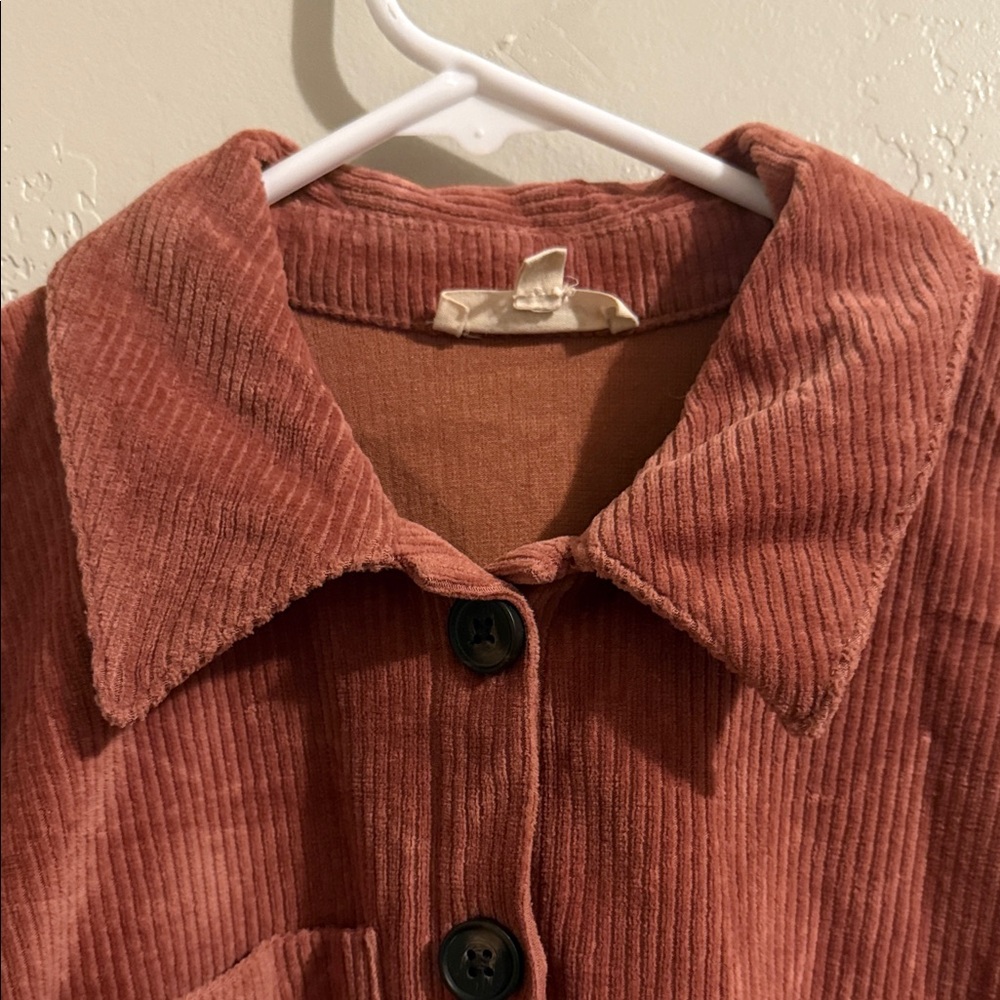 Madewell Terracotta Corduroy Crop Jacket XSmall - Picture 3 of 7